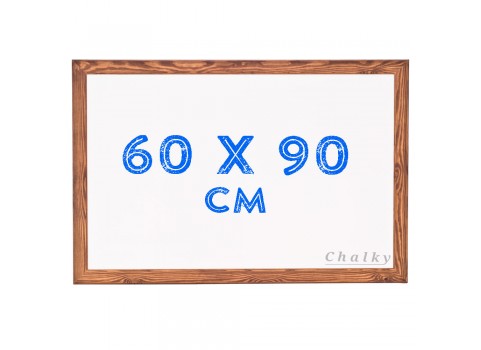 Chalky Beyaz Yazı Tahtası Ahşap Çerçeveli 60x90 cm